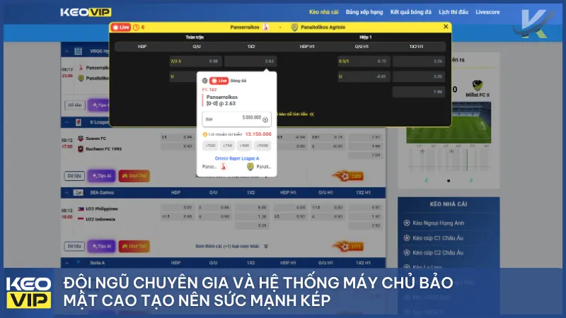 Đội ngũ chuyên gia và hệ thống máy chủ bảo mật cao tạo nên sức mạnh kép