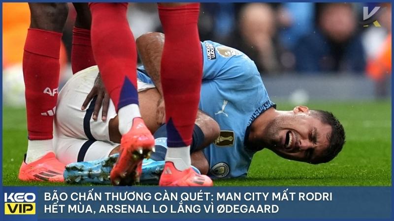 Rodri gặp chấn thương dây chằng chéo trước đầu gối và phải nghỉ thi đấu dài hạn